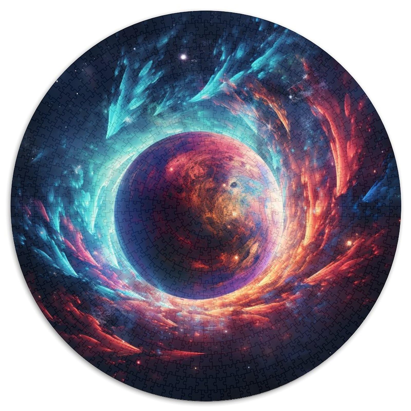 Colorful Planet Paper Jigsaw Puzzles 1000-Piece Jigsaw Puzzle for Family And Friends,Suitable for Ages 14+ 67.5x67.5cm — image 1