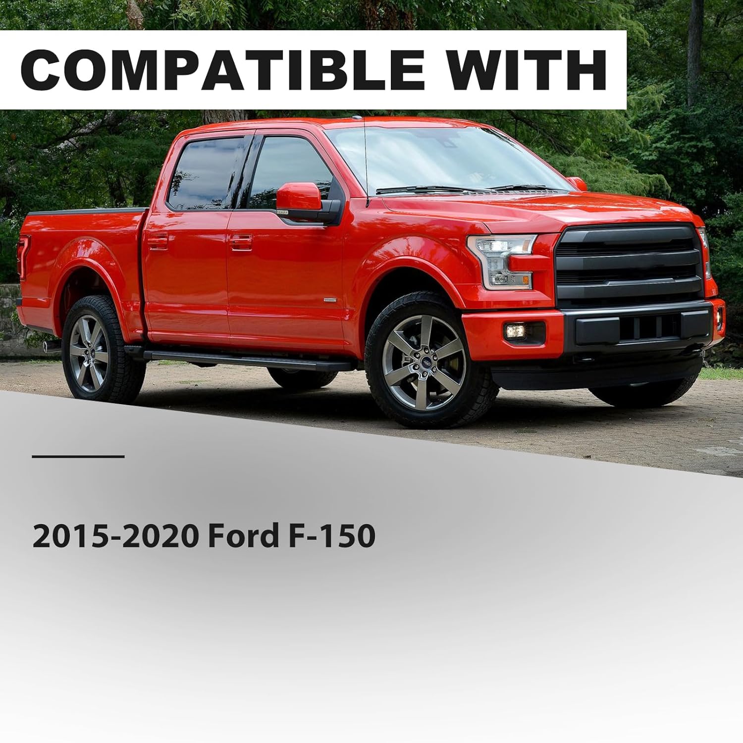 Windshield Wiper Cowl Panel Cover Compatible with 2015 2016 2017 2018 2019 2020 Ford F150, Black Replacement Front Window Vent Panel for 15-20 F-150 FL3Z15022A69B