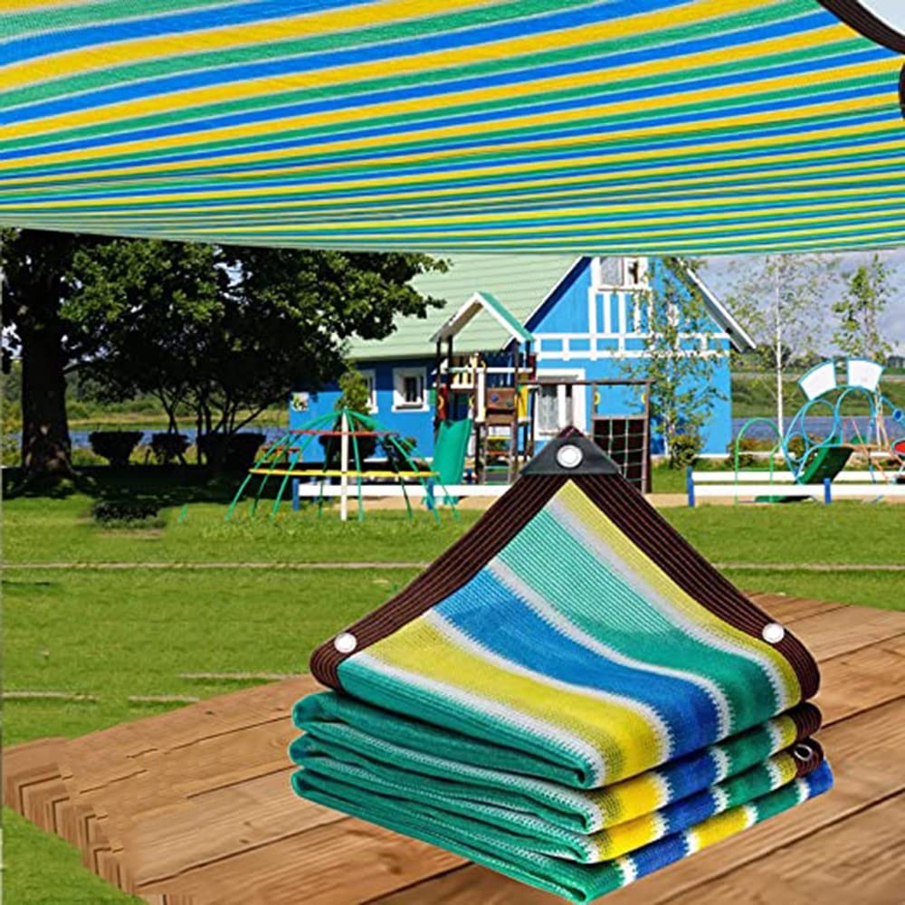 Sunscreen Shade Netting With Grommets 85%-95% UV Resistant Sunblock Net Breathable Shading Net, Greenhouse Shade Sunblock Cloth For Garden，Pergola, Backyard , Porch ( Color : D , Size : 3x3m(10*10ft)