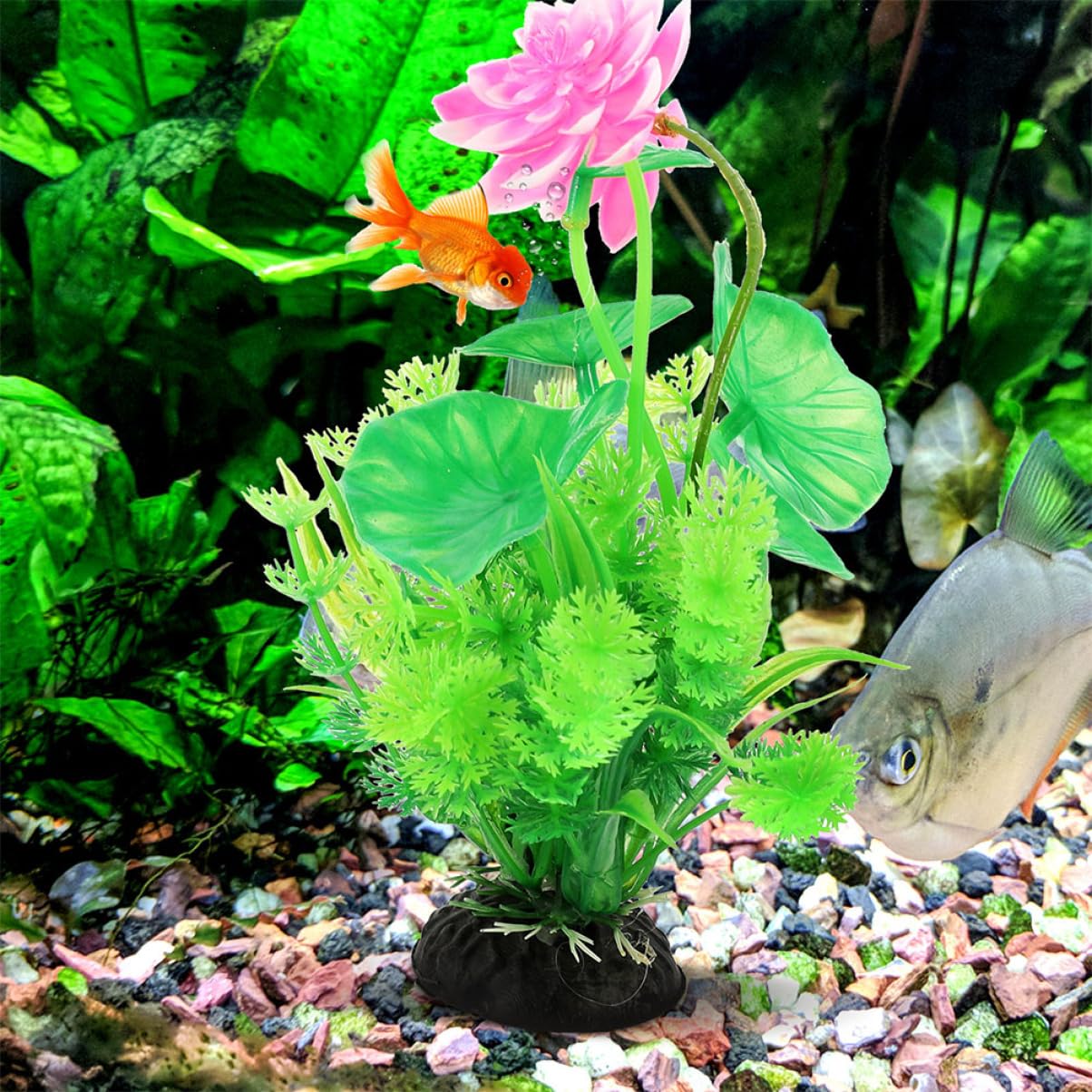 YARNOW 5 Juegos Paisajismo del Acuario Artificial Plants Aqua Plant Plantas Artificiales Falsas Pecera Aire Agua Estanque Planta De Acuario Decoración del Acuario El Plastico 2 Piezas * 5