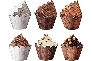 Wood Grain Woodland Cupcake Wrappers