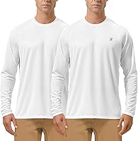 Vista 34 de Roadbox Camisas de Protección Solar UV UPF 50+ para Hombres Manga Larga SPF Rash Guard para Pesca Senderismo Natación Correr