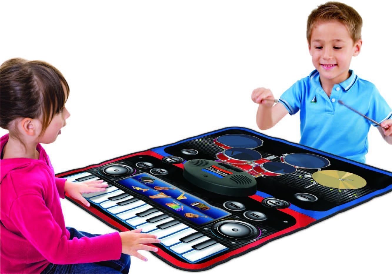 tabu toys world 2 in 1 musical jam play mat- Multi color