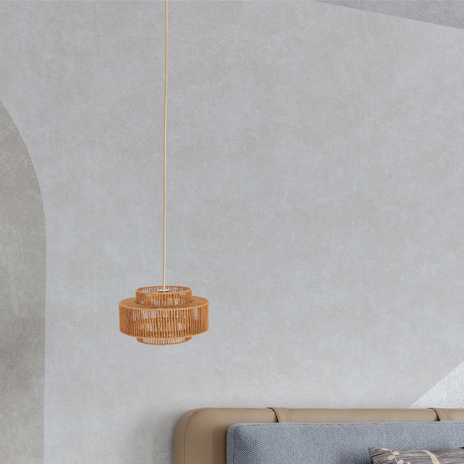 Gadpiparty Paralume Piccolo in Carta e Ferro Khaki Clip, Facile da Installare e Diffusore di Luce per Caffè e Stili Decorativi Minimalisti e Boho