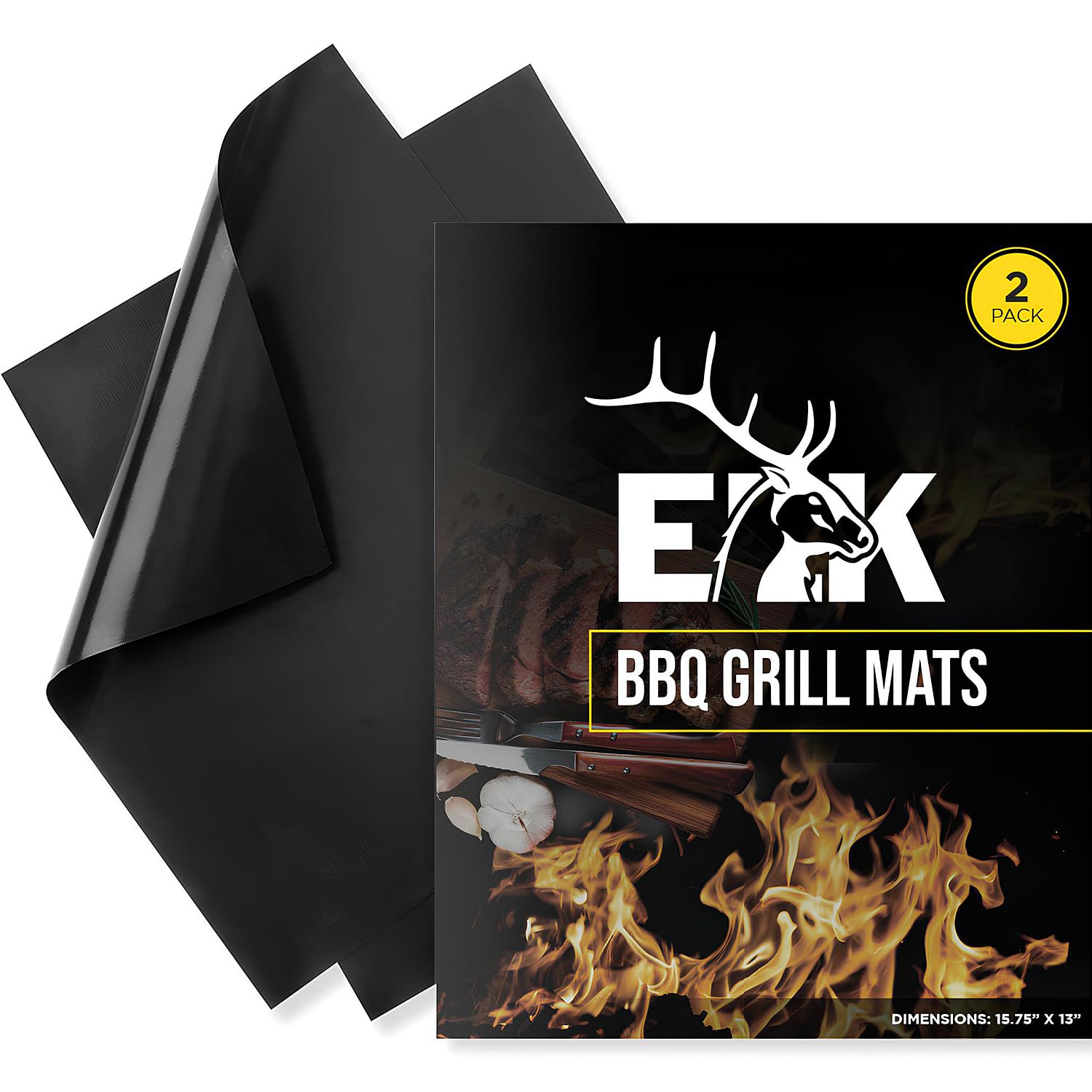 Tapis de cuisson pour barbecue ELK fini les aliments brûlés et les grilles sales du gril