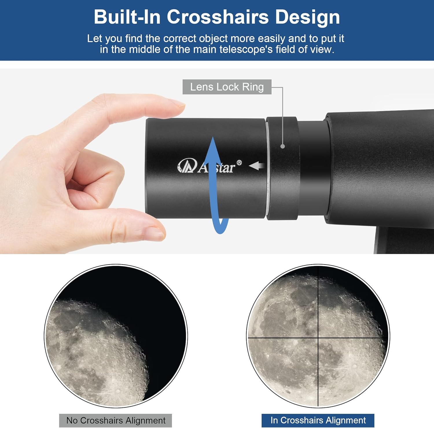 Alstar Universal Quick Release Finder Shoe Base - Bundle with - 6x30 Finder Scope