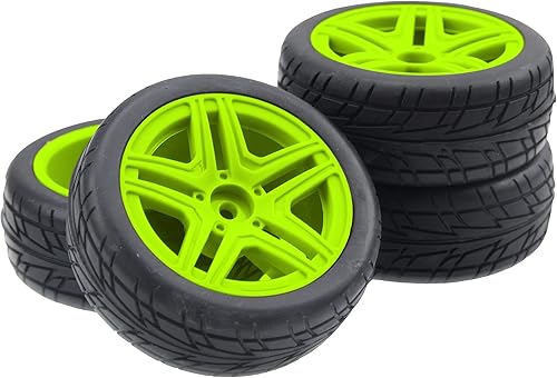 OD2.75 pulgadas, llantas de cubo hexagonal de 0.479 pulgadas, llantas de nailon y goma compatibles con HSP Tamiya HPI, Kyosho Traxxas WLtoys 110 112