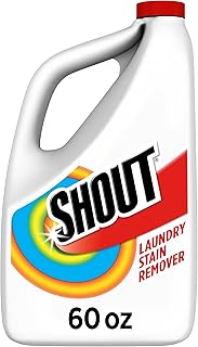Shout Triple-Acting Laundry Stain Remover for Everyday Stains Liquid Refill, 60 fl oz - Pack of 6