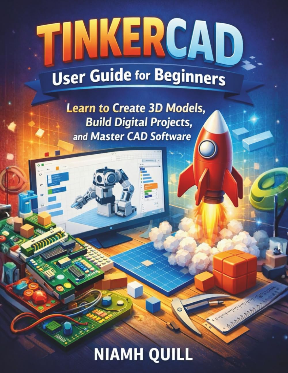TINKERCAD USER GUIDE FOR BEGINNERS: Learn to Create 3D Models, Build Digital Projects, and Master CAD Software