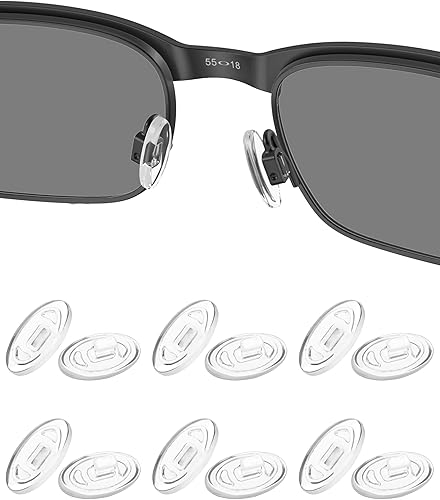 6 pares de almohadillas de nariz de repuesto para Oakley Metal Plate OX5038 Quilla OX3125 Licuadora 6B OX3162 Transistor OX3085 Placa de carbono