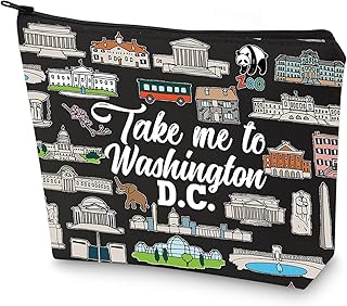 WZMPA Bolsa de cosméticos de viaje Washington...