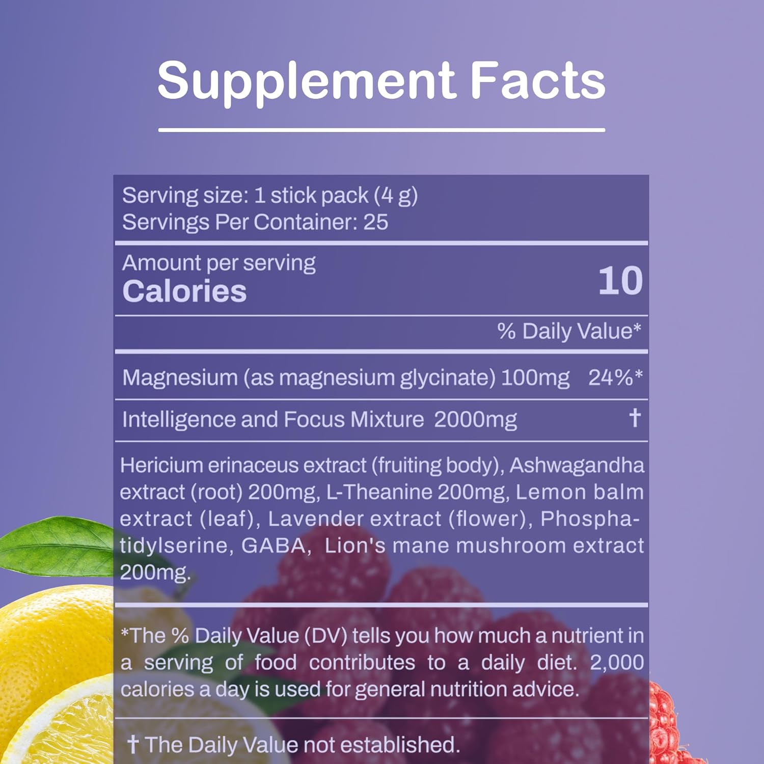 Super Cortisol Drink – Calm Magnesium Powder, L-Theanine, Lion’s Mane & Ashwagandha | Relaxation, Focus & Stress Balance for Women | Sugar-Free, On-The-Go | Red Raspberry Flavor, 25 Servings - Image 5