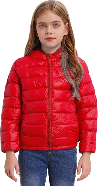 TiaoBug Enfant Fille Ado Manteau D'hiver Automne Doudoune