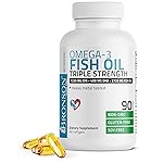 Bronson Omega 3 Fish Oil Triple Strength 2720 mg, High EPA 1250 mg DHA 488 mg, Non-GMO Heavy Metal Tested, 360 Softgels