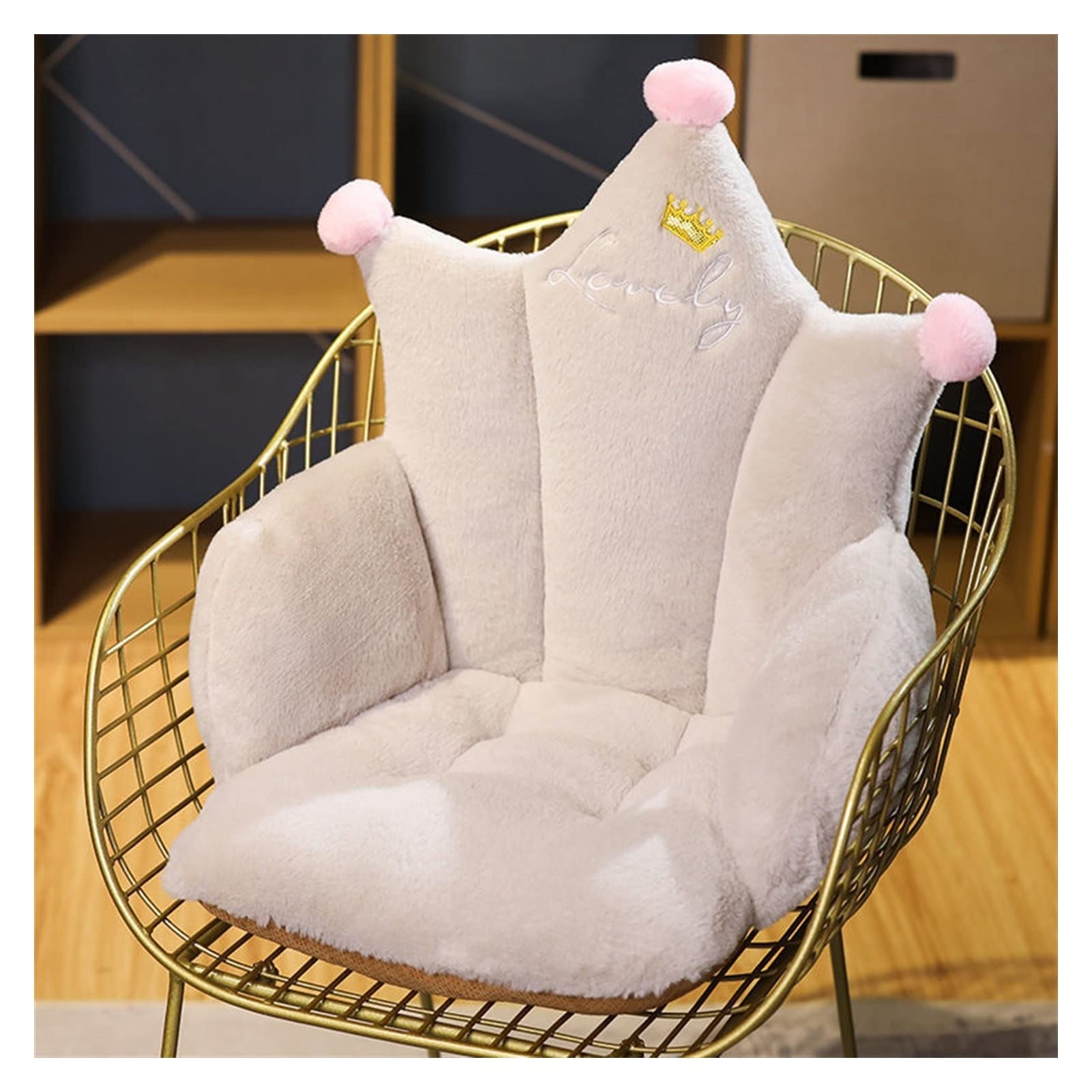 Coussin de chaise broderie peluche style B-8 pour la douceur de votre foyer