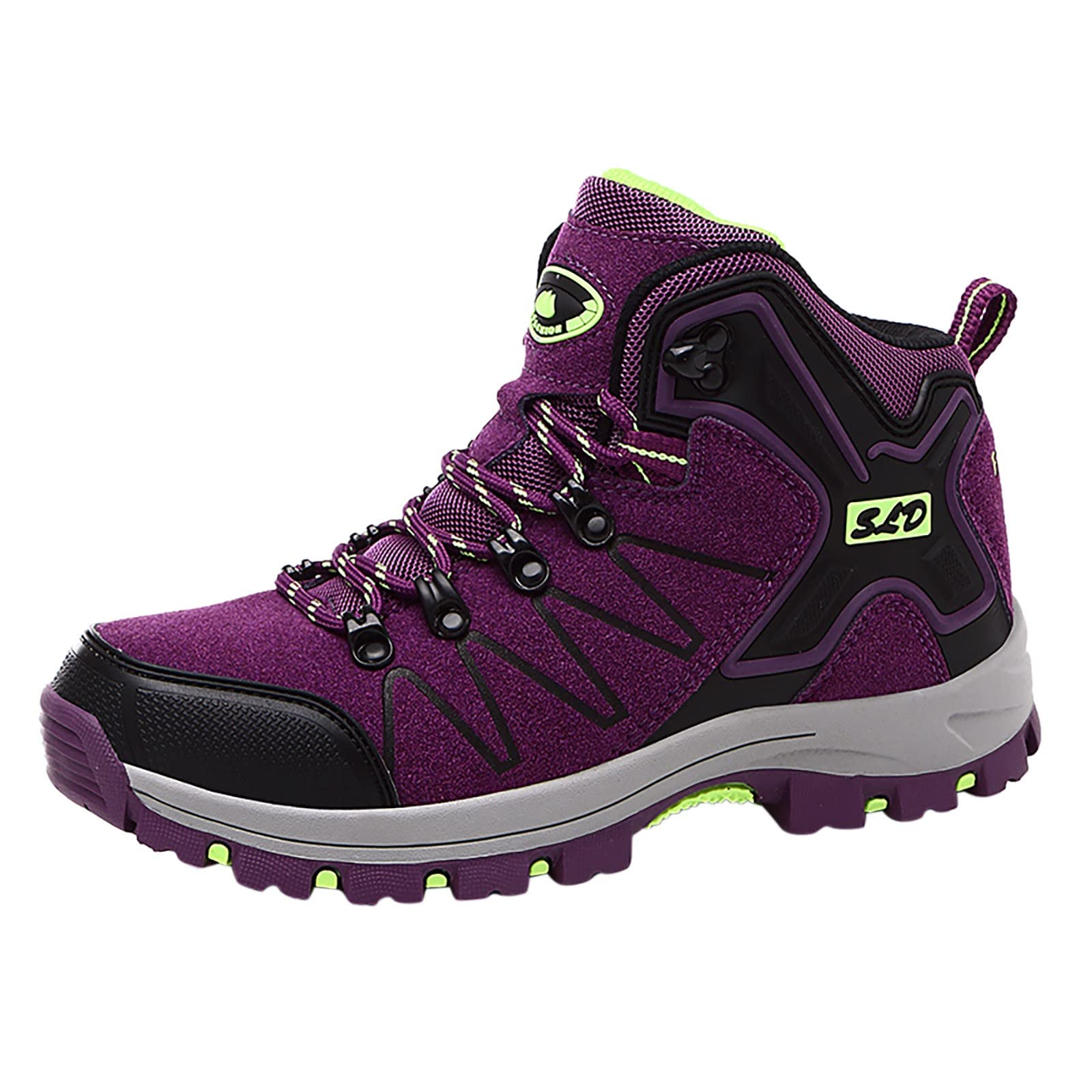 Women Hiking Boot Shoes Short Shoes Short Winter Boots for Women Wide (Purple, 7)
