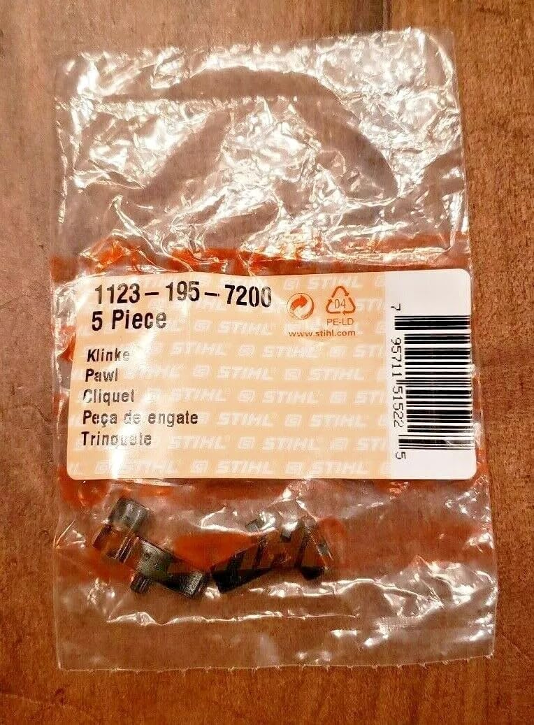 NEW Genuine (2) Starter Pawls & (1) Starter Clip BG56 BG86 11231957200 OEM, replacement for STIHL OEM