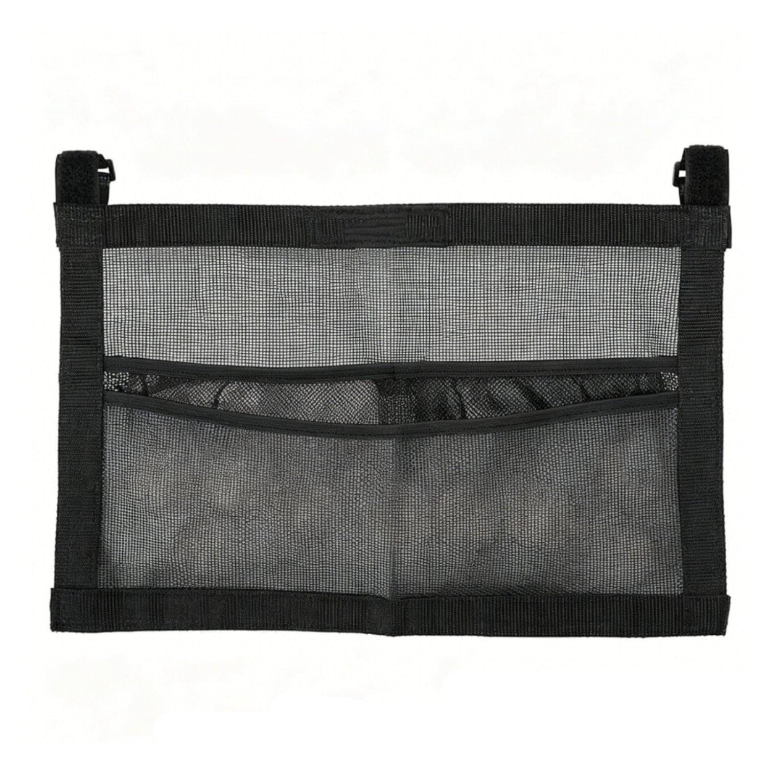 Table Tennis Paddle Holder Easy to Install Hanging Mesh Storage Bag Large Capacity Under Table Racket Organizer for Game Room, Training Area-image-25