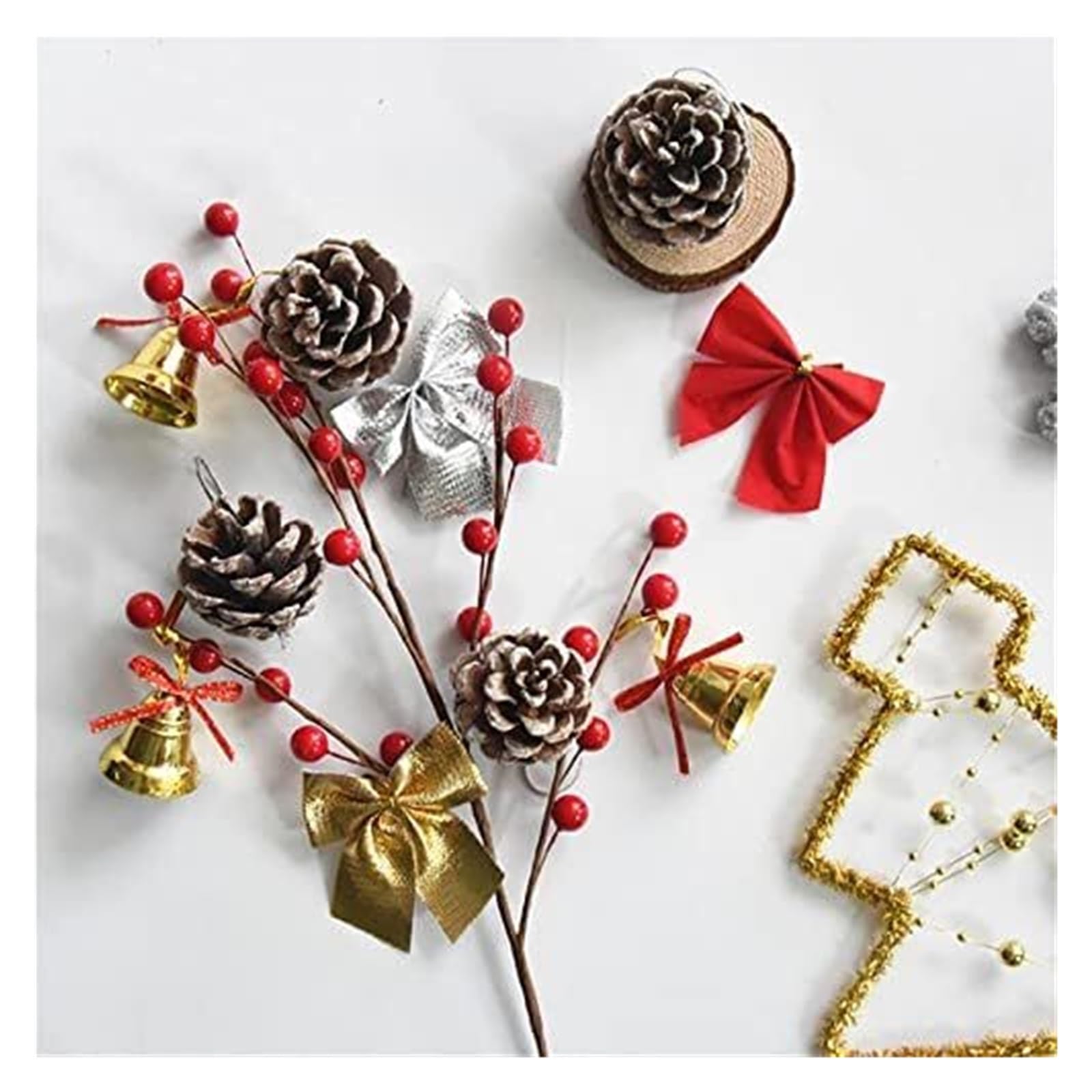 Campane artigianali, ornamenti for campane di Natale, campanelli artigianali, piccole campane natalizie Campane natalizie appese