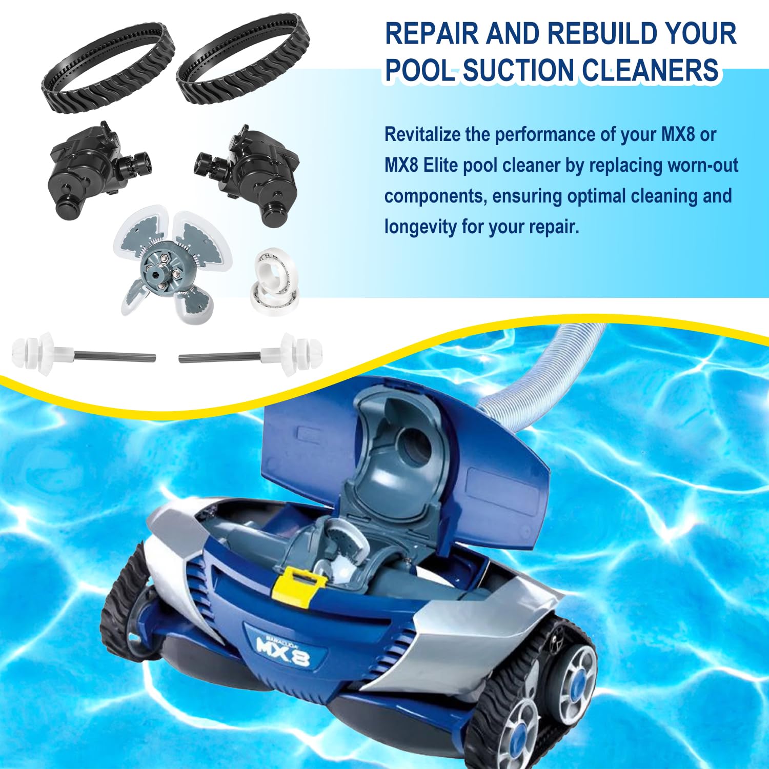 Tête De Nettoyeur De Piscine Tête De Piscine Propre ABS Facile à Utiliser Efficace Tête De