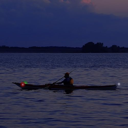 Miniatura 5 de 4Pack Kayak Lights with IPX8 Fish-shaped Waterproof Bag, Battery Operated Navigation Lights for Night Kayaking, Clip on for Paddle board, Pontoon