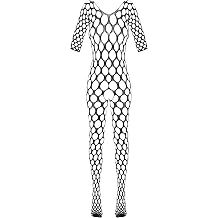 Fantasy By Cottelli Women Crotchless Catsuit Black S/L