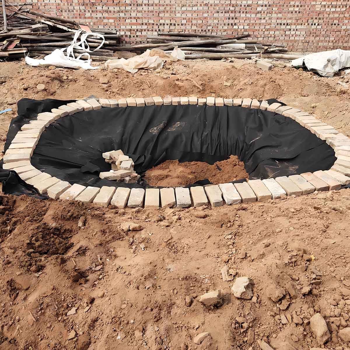 Generico Telo Flessibile in EPDM per laghetti - Pellicola Nera per Piscine, 3x4 Piedi, 9,84x13,12 Piedi, 11,5x16,4 Piedi, 11,5x36,08 Piedi - Spessore Resistente di 0,12 mm per laghetti, fontane e Gia