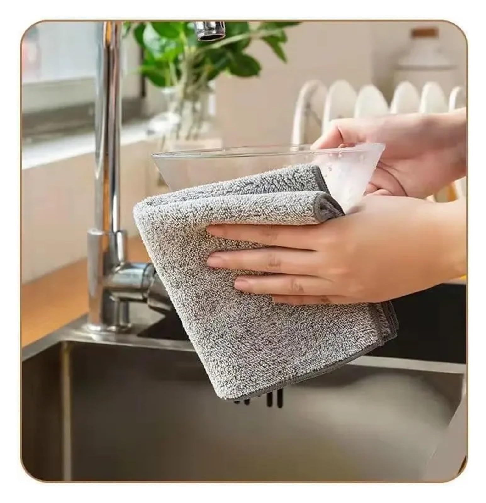 Reinigungstücher, fusselfrei, Mikrofaser, wiederverwendbar, saugfähig, for Autofenster(10pcs)
