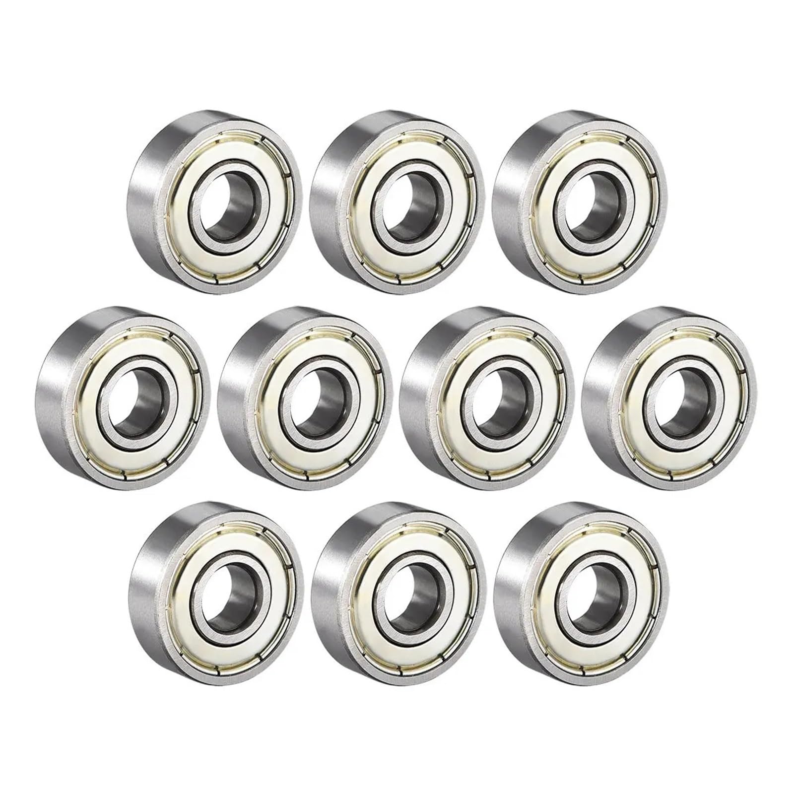 10 piezas de rodamientos 603 604 605 606 607 608 609 623 624 625 626 627 628zz 2Z 2RS rodamientos rígidos de bolas sellados de metal(ABEC-3,605zz 5x14x5mm)