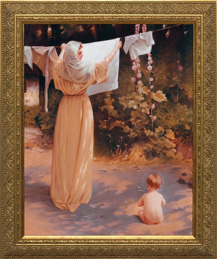 Polish Madonna Ornate Gold Framed Art Reproduction Print | Made in The USA (11x14)