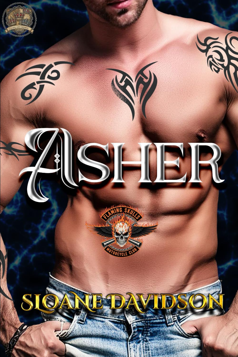 Asher: A Motorcycle Club Forbidden Romance (Flaming Skulls Motorcycle Club (Part of the Chains and Crowns Chronicles))