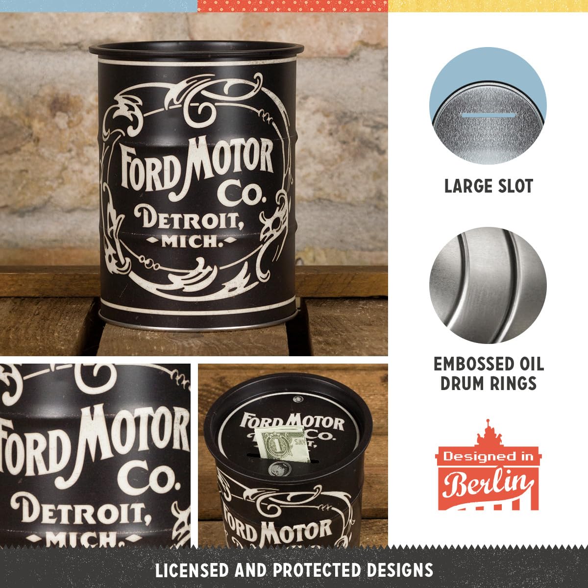 Amazon.com: Nostalgic-Art Retro Money Box, 20.3 oz, Ford – Vintage
