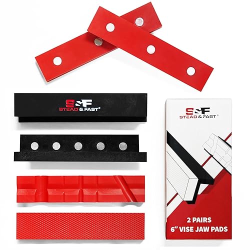 S&F STEAD & FAST 6" Vise Jaw Pads with Z