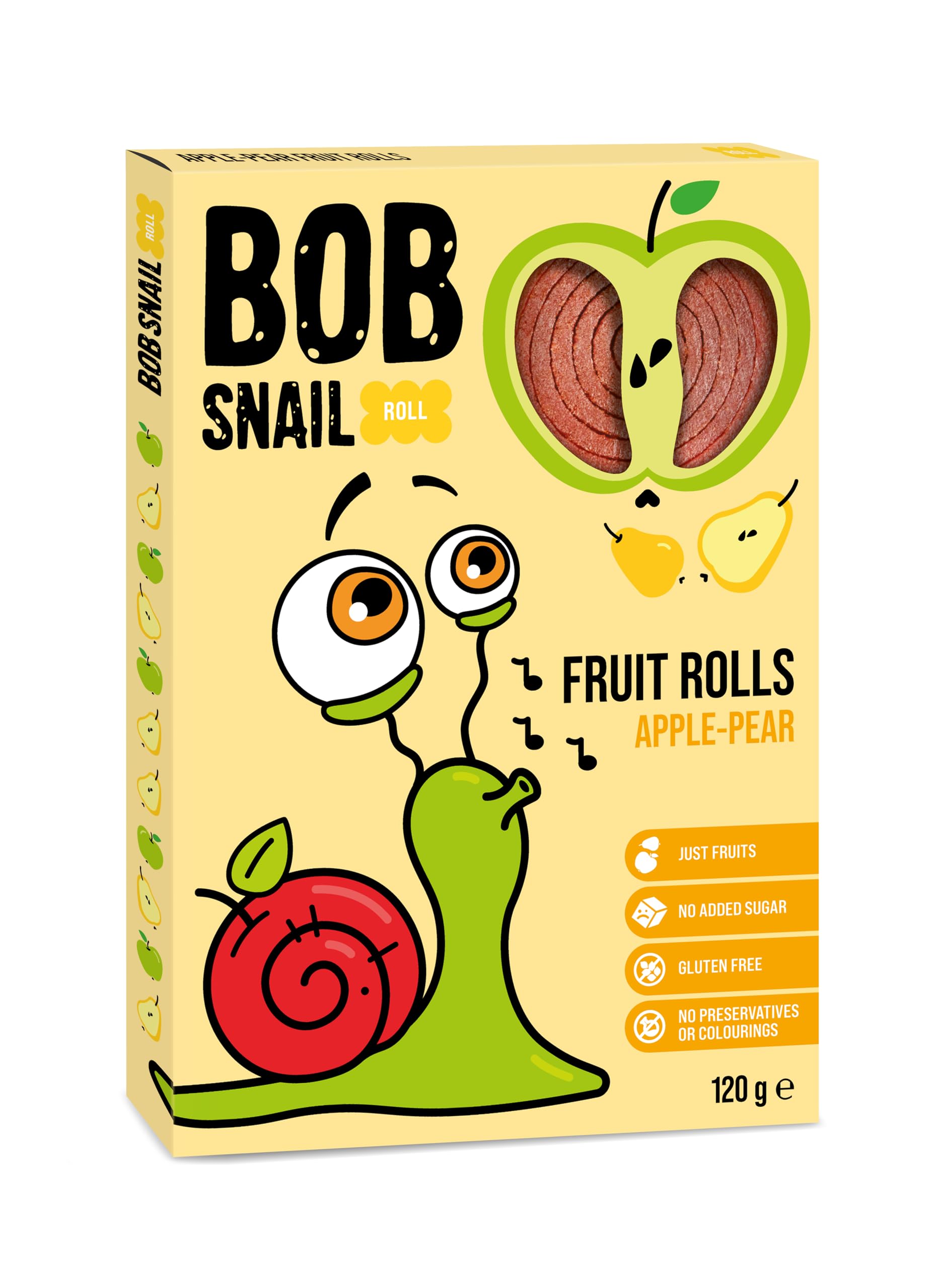 Fruit Rolls "Apple-Pear" BOB SNAIL 120g