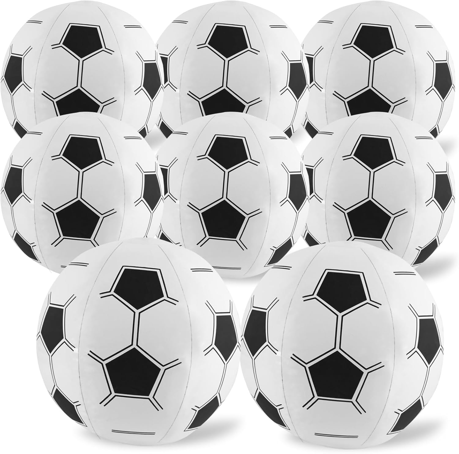 8 pelotas de playa de fútbol, inflables de 14 pulgadas, a granel para piscina, fiesta de cumpleaños, decoración de playa