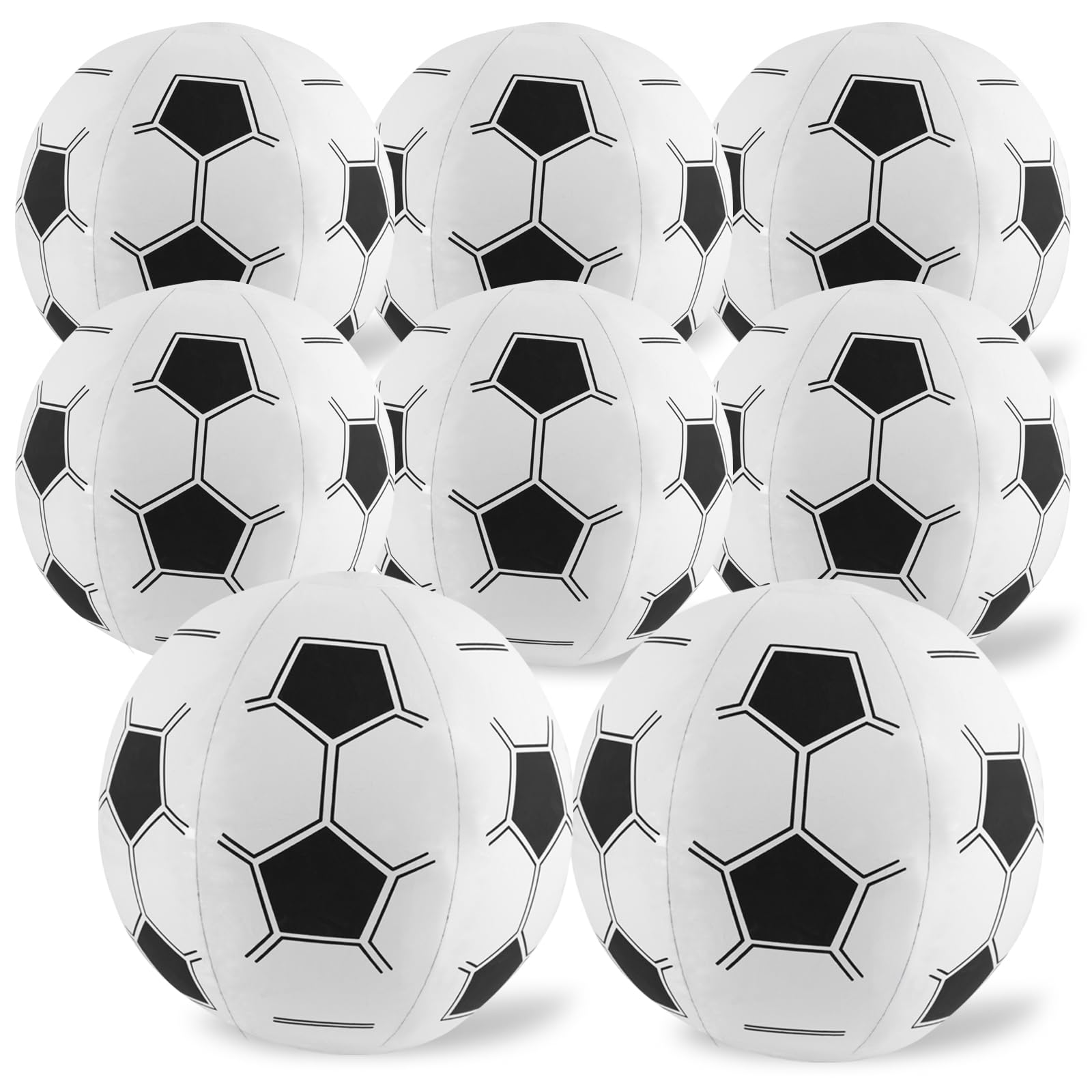 8 pelotas de fútbol de playa, pelotas de fútbol inflables de 15 pulgadas para verano, piscina, playa, fiesta, actividades al aire libre 7