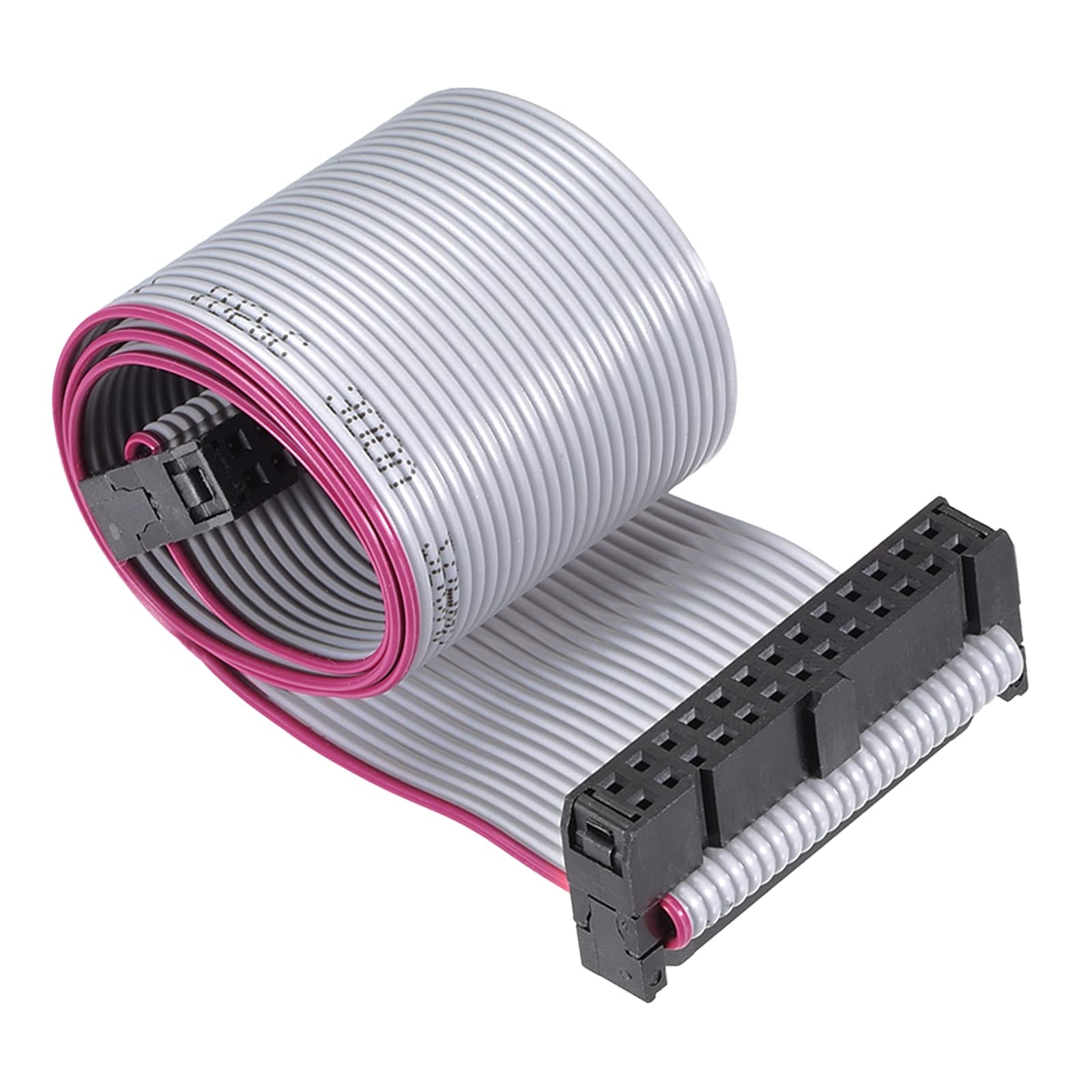 QUARKZMAN 26-pinowe 2-rzędowe IDC płaskie złącze kablowe żeńskie złącze x 5 szt. do aparatów fotograficznych, laptopów LCD, monitorów LCD, [30 cm 2,54 mm]