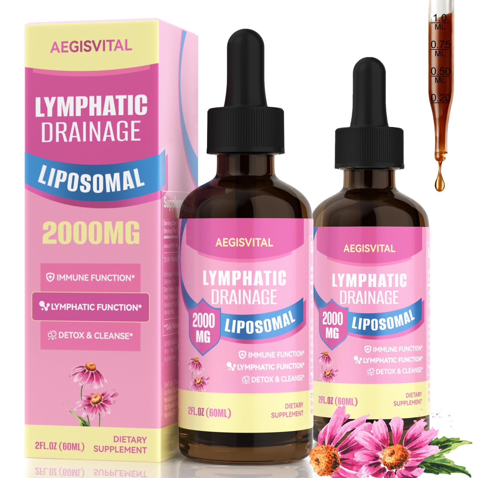 Amazon.com: Liposomal Lymphatic Drainage Drops, with Echinacea