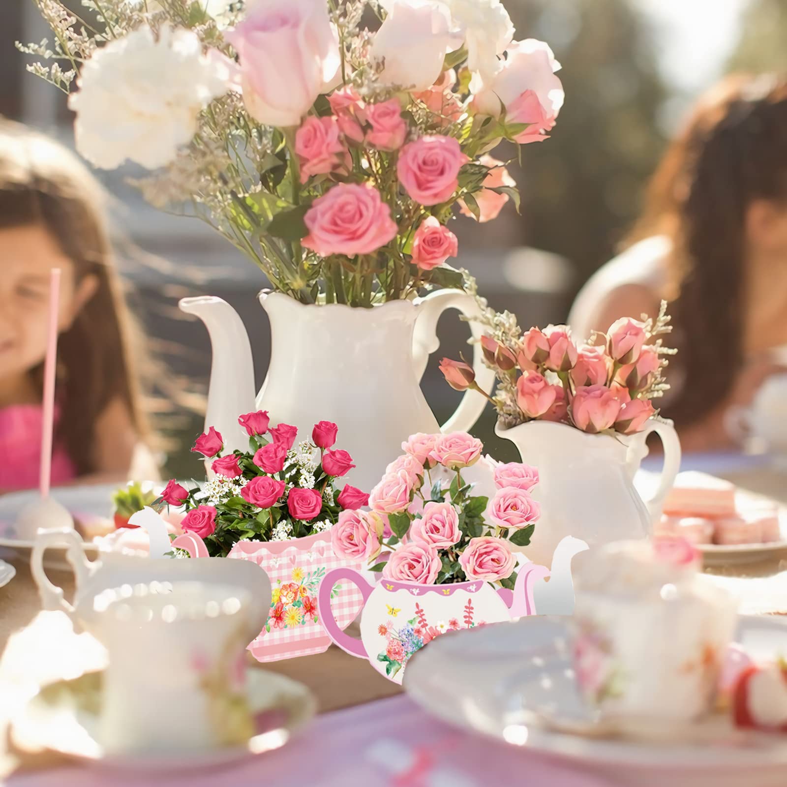 Rectangular Table Tea Party Vintage Tea Party Table Settings