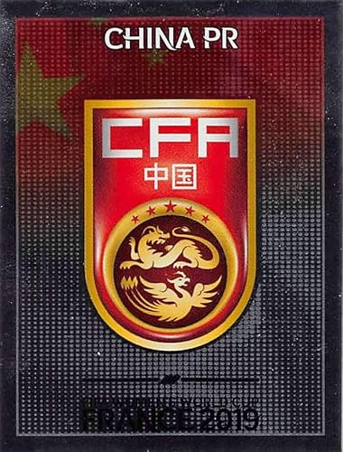 2019 Panini FIFA Women's World Cup France Album Stickers (Individual Sticker Only) Soccer #119 Chine PR Team Logo China PR Foil 2 Inch by 2 1/2 Inch