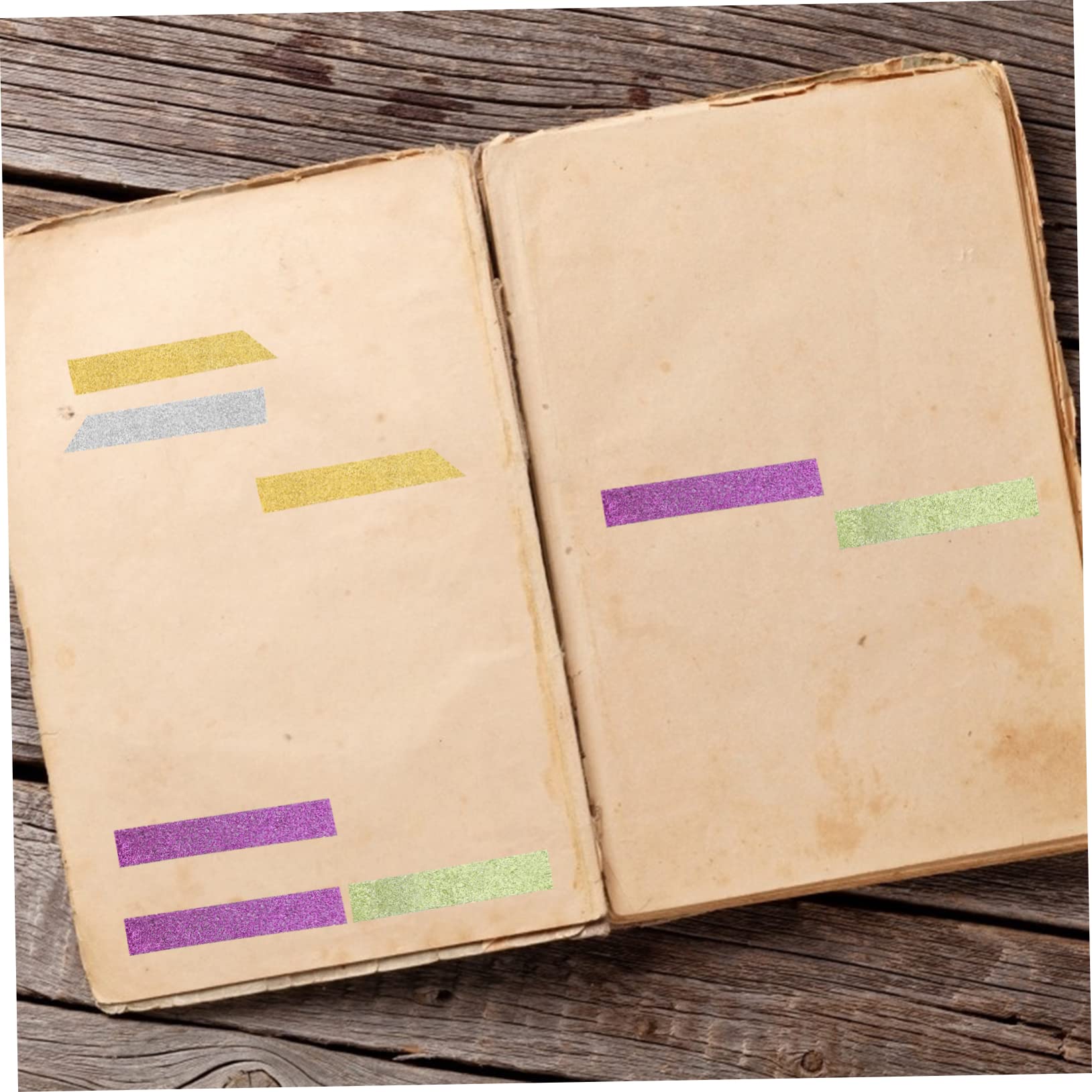 STOBOK 24 Nastro Adesivo Decorativo Washi Tape Glitterato Nastro Carta Per Scrapbooking e Decorazioni Fai Da Te Per Album Fotografici e Decorazioni Per Feste