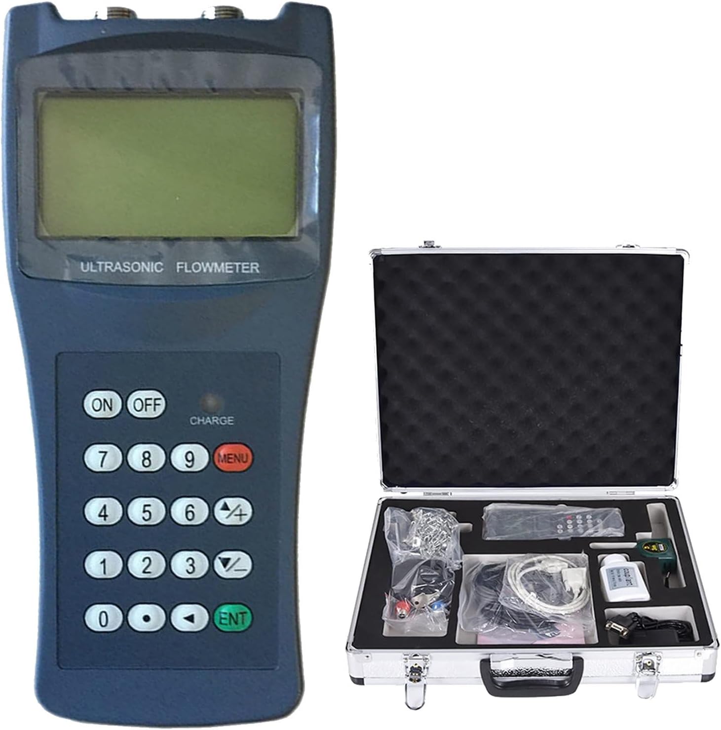 XDLYWUZIQ Handheld ultrasonic flow meter Portable flow meter Water flow