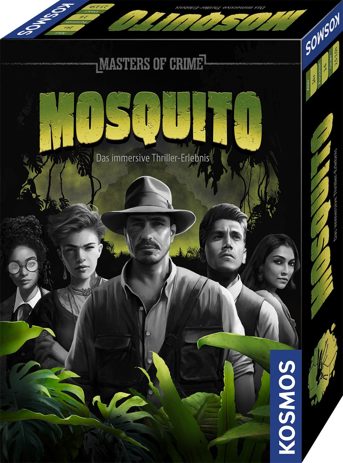 KOSMOS 684433 Masters of Crime - Mosquito, Immersives Thriller-Erlebnis, Krimi Spiel für 1-6 Spielerinnen und Spieler ab 14 Jahren, Escape Game für Erwachsene, Rätselspiel Detektiv