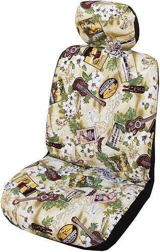 Miniatura 8 de Fundas hawaianas para asientos de coche (Tapa Gray, con airbag lateral) Tapa Gris,Aloha Honu Azul,Aloha Honu Gris,Aloha Honu Verde,Negro