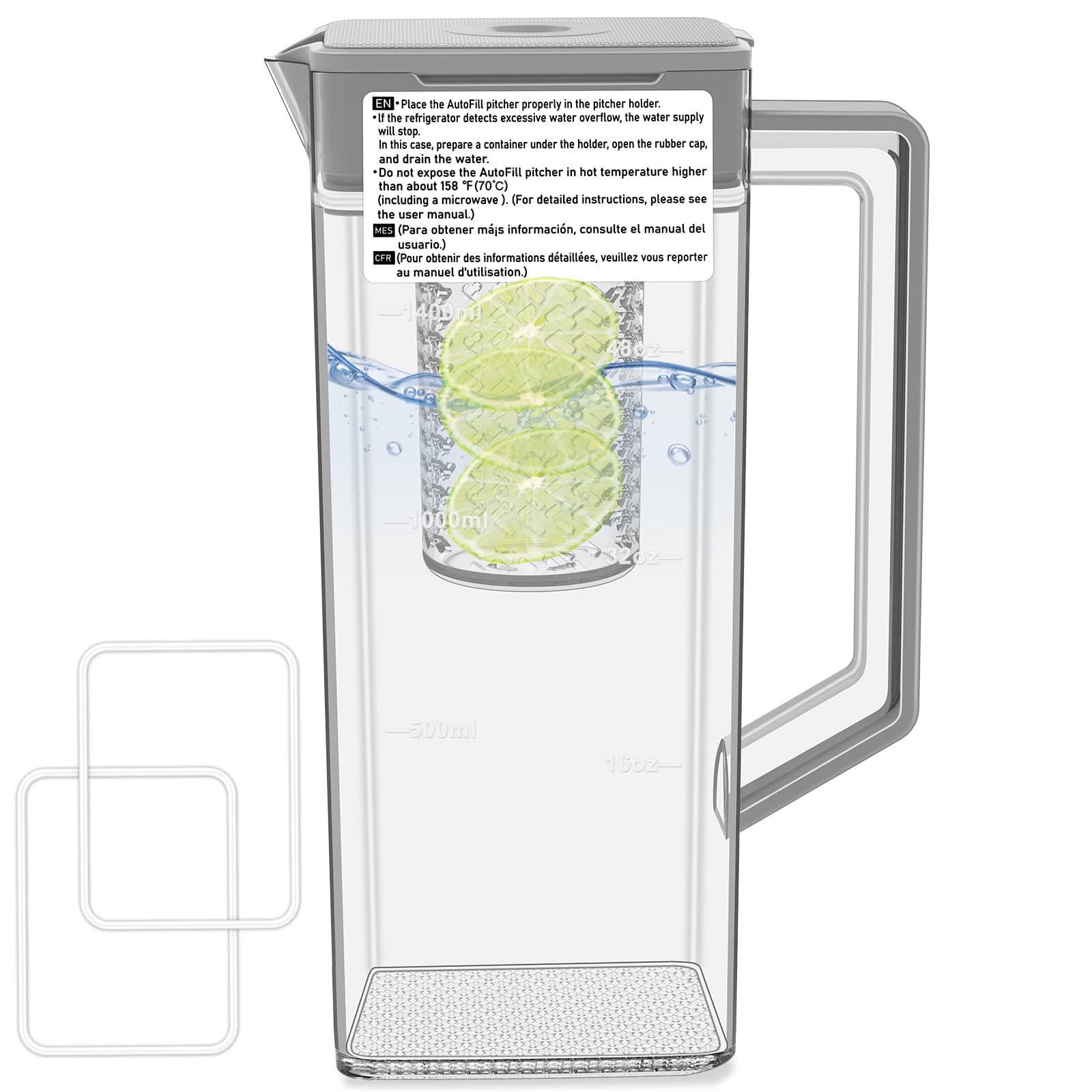 Photo 1 of Upgraded DA97-21261K Refrigerator Water Pitcher Compatible with Samsung Water Pitcher for Fridge Door Replacement RF30BB6200QLAA RF29DB9600QLAA RF29BB860012 Samsung Bespoke Water Reservoir Pitcher