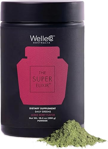 Miniatura 6 de WelleCo  The Super Elixir Daily Greens  Limón y jengibre  Bolsa de 10.5 onzas  Apoya la salud intestinal, la inmunidad, la energía y la piel