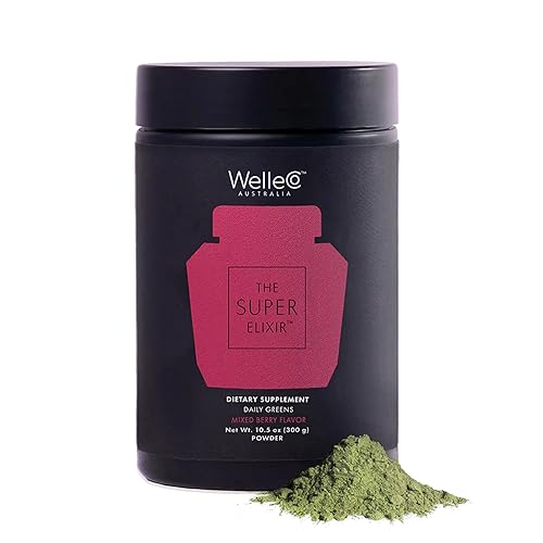 Miniatura 11 de WelleCo The Super Elixir Daily Greens Polvo - Mezcla de bebida probiótica con alimentos integrales, sin gluten, polvo vegano para la salud