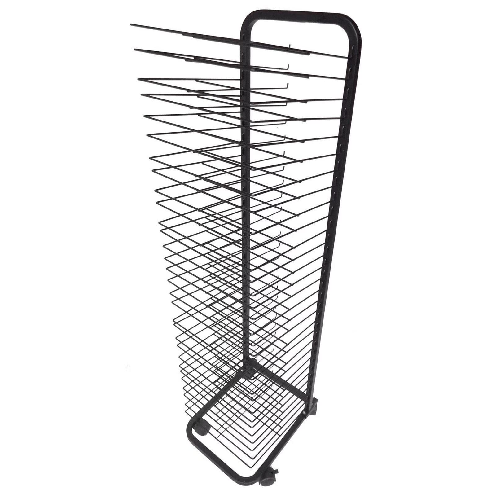 Aioneer Drying Racks,Mobile Art Drying Rack For Art Studios&Classrooms,Metal Artwork Storage Display Rack Art Organizer Forings And Drawings,Power Coated Design,20 Shelves