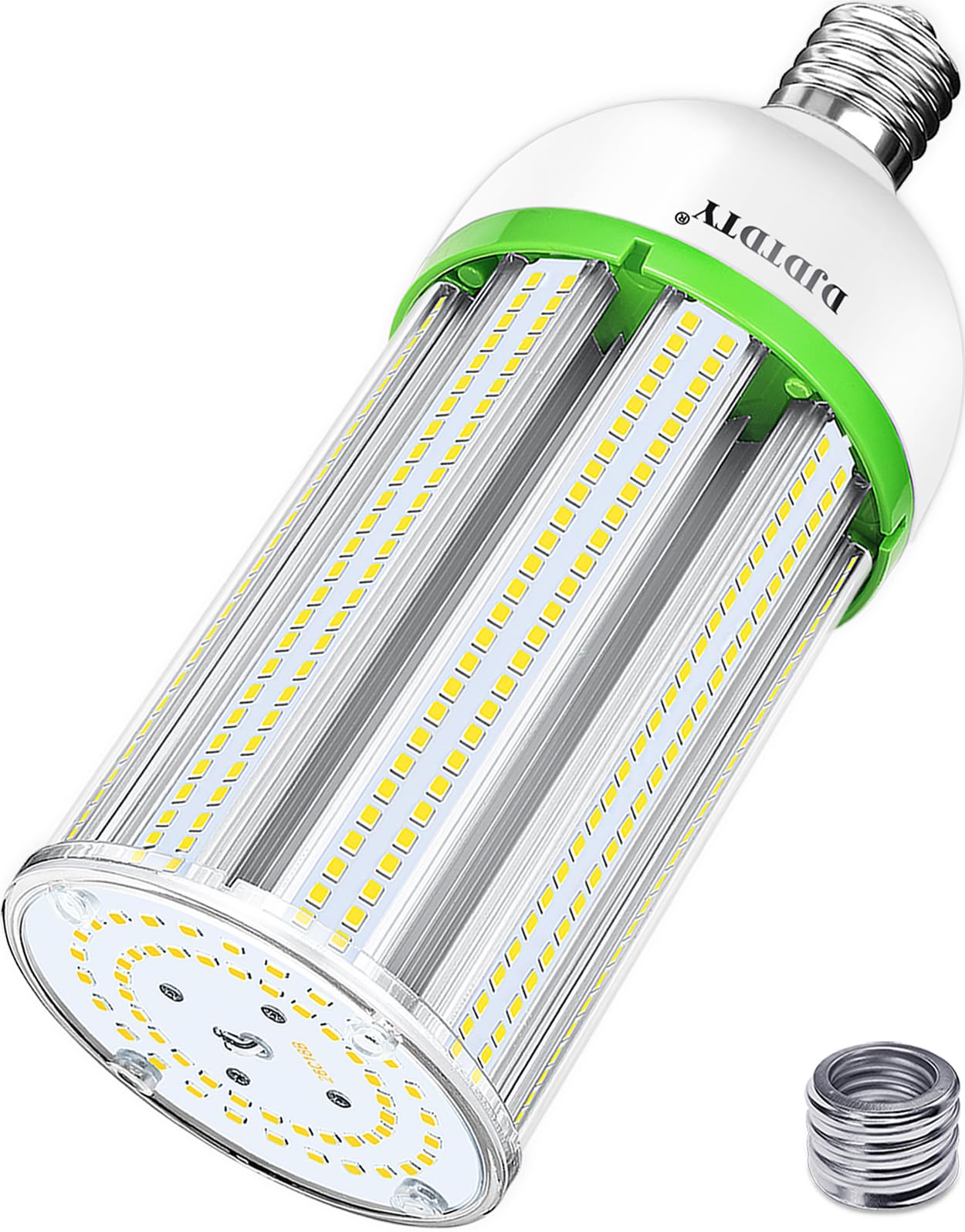 DJDTDTY 80WLED Corn Bulb, E26 Base with E39 Adapter, 5000K 10400LM LED Light Bulb for Garage Warehouse Workshop Barn (80Watts)