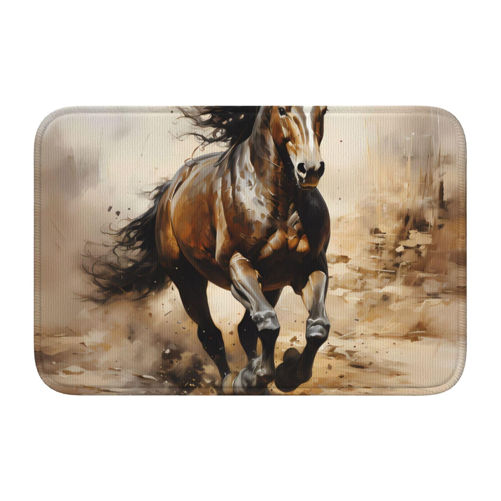 Tapis de sol 40x60 cm idéal pour une entrée propre style équestre